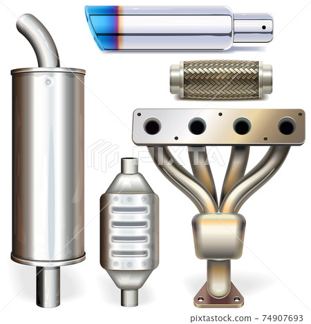Vector Car Muffler Parts 74907693
