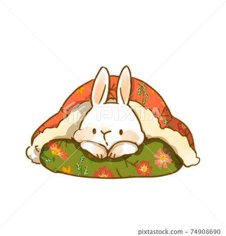 Rabbit that does not want to get out of the futon Rabbit that does not want to get out of the futon 74908690
