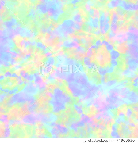 Tie dye shibori seamless pattern. Watercolour - Stock