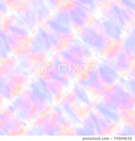 Tie dye shibori seamless pattern. Watercolour - Stock