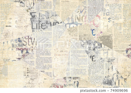 Newspaper paper grunge vintage old aged texture - Stock