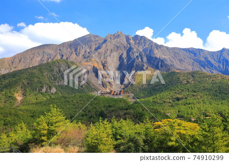 [Kagoshima Prefecture] Sakurajima seen from Yunohira Observatory 74910299