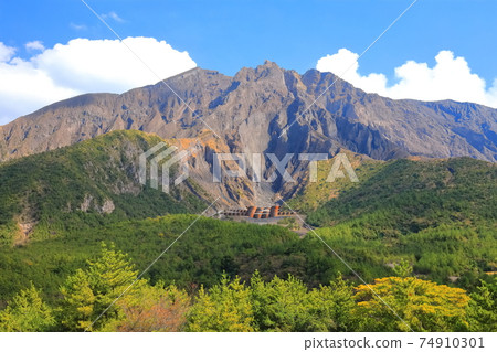 [Kagoshima Prefecture] Sakurajima seen from Yunohira Observatory 74910301