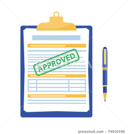 Clipboard with document, Clipboard with document, 74910390