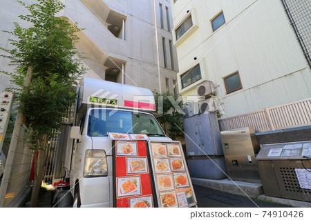 Residential area kitchen car takeaway lunch 74910426