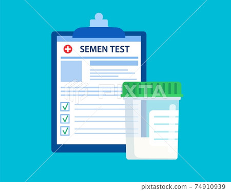 semen test Plastic jar semen test Plastic jar 74910939
