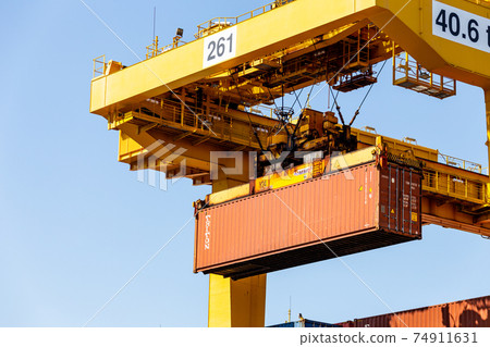 Transfer crane and container 74911631