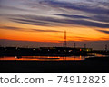 Superb view sunset sky 74912825