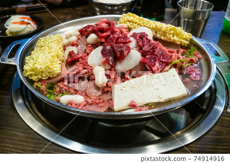 soup from ramen noodles with beef, sausage, etc soup from ramen noodles with beef, sausage, etc 74914916