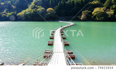 大東京地區的Oasis Emerald Green Okutama湖鼓罐大橋(Rumeura Ukibashi)3251 大東京地區的Oasis Emerald Green Okutama湖鼓罐大橋(Rumeura Ukibashi)3251 74915934