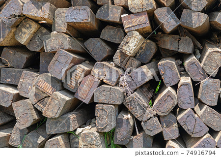 Railroad Ties Stack 74916794