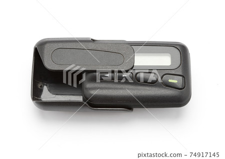 A pager or a beeper ,Pager can receive messages isolate on white background. 74917145