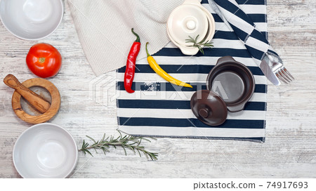 Tabletop Food Setup 74917693