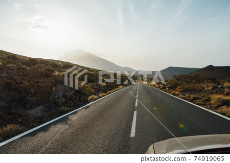 road to the Mount Teide volcano in Tenerife, Spain 74919065