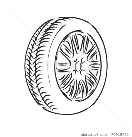 Car wheel vector sketch icon isolated on background. Hand drawn Car wheel icon. Car wheel sketch . car wheel vector sketch illustration Car wheel vector sketch icon isolated on background. Hand drawn Car wheel icon. Car wheel sketch . car wheel vector sketch illustration 74919731