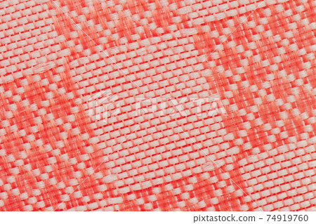 Squared abstract orange textile texture. Modern background, banner design 74919760