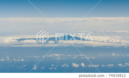 Mount Teide volcano, aerial view 74919812