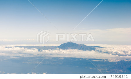 Tenerife island and Mount Teide volcano, aerial view 74919841