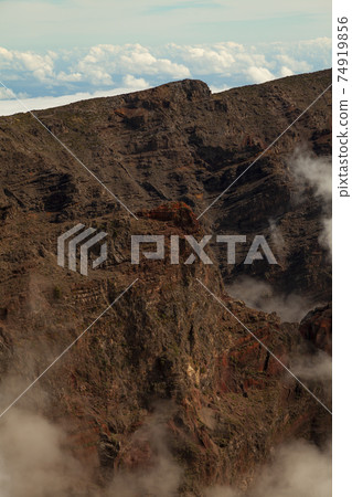 Landscape of clouds, Roque de los Muchachos, Canary Islands. 74919856