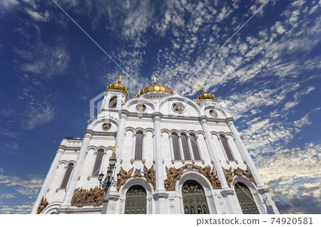 View of the Christ the Savior Cathedral (day), Moscow, Russia View of the Christ the Savior Cathedral (day), Moscow, Russia 74920581