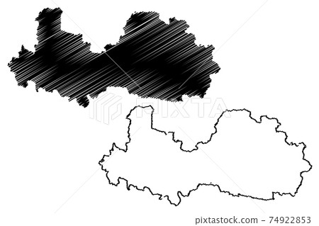 Bac Giang Province (Socialist Republic of Vietnam, Subdivisions of Vietnam) map vector illustration, scribble sketch Tinh Bac Giang map Bac Giang Province (Socialist Republic of Vietnam, Subdivisions of Vietnam) map vector illustration, scribble sketch Tinh Bac Giang map 74922853