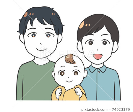 Homosexual couple gay baby Homosexual couple gay baby 74923379