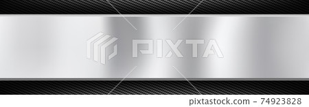Abstract metal and carbon fiber texture background - Vector 74923828