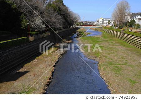 二月世田谷區714野川風光/北見大橋景觀 74923955