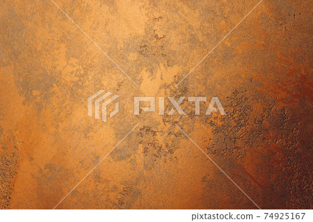 wall and floor gold yellow mosaic tiles texture background. 74925167
