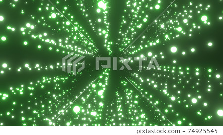 Green glitter particles [with another version] 74925545