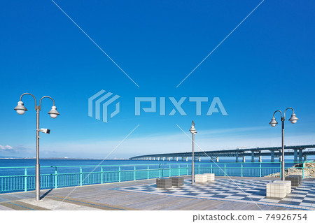 [Kansai International Airport from Rinku Park] Rinku Traffic South, Izumisano City, Osaka Prefecture 74926754