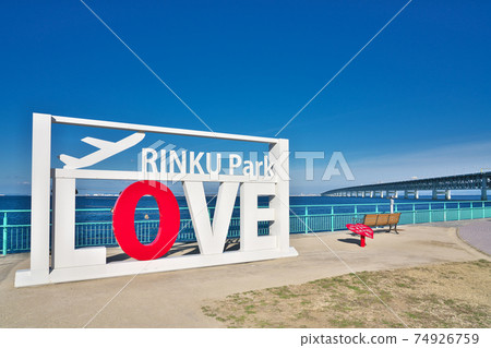 [Kansai International Airport from Rinku Park] Rinku Traffic South, Izumisano City, Osaka Prefecture 74926759