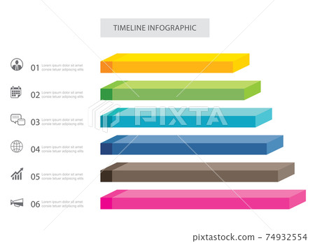 6 data infographics rectangle step growth success template design. Illustration abstract background. Can be used for workflow layout, business step, banner, web design. 6 data infographics rectangle step growth success template design. Illustration abstract background. Can be used for workflow layout, business step, banner, web design. 74932554