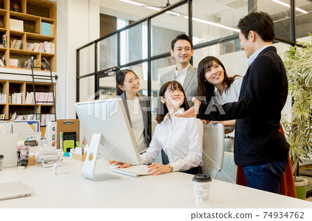 Casual business designer office fashionable workplace 74934762