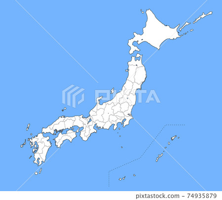 Japan Japan Map Japan Islands BG Blue 74935879