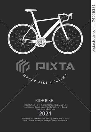 Cycling Poster Vector Illustration 74936381