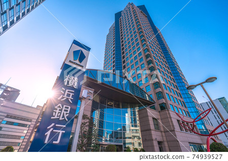 View of Yokohama cityscape of Japan, such as the Bank of Yokohama in Minatomirai View of Yokohama cityscape of Japan, such as the Bank of Yokohama in Minatomirai 74939527