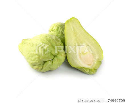 chayote fruit  an isolated on white background 74940709
