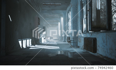 interior of the abandoned soviet building interior of the abandoned soviet building 74942460