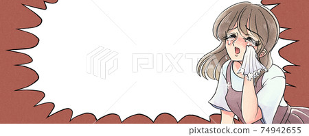 Retro shojo manga style, tragic heroine, housewife, nursery teacher, banner style Retro shojo manga style, tragic heroine, housewife, nursery teacher, banner style 74942655
