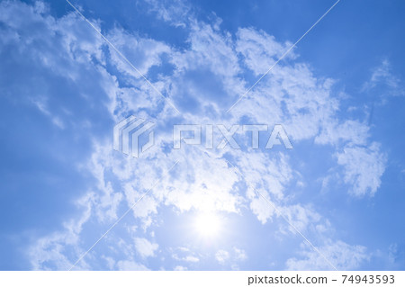White clouds cumulus floating on blue sky White clouds cumulus floating on blue sky 74943593