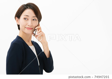 女商人智能手機圖像 女商人智能手機圖像 74947201