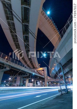 Night view of the junction Night view of the junction 74947817