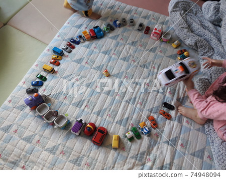 Lined up toys Lined up toys 74948094