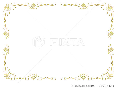 Delicate gold frame 74948423