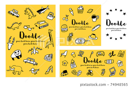 動物和外賣塗鴉設計集02 74948565