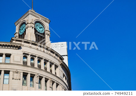 銀座4丁目十字路口（東京都中央區） 74949211