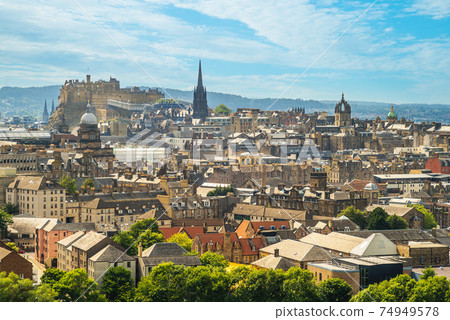 view over edinburgh from arthur seat, scotland, uk 74949578