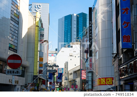 Cityscape of Shibuya Center Gai, Tokyo Cityscape of Shibuya Center Gai, Tokyo 74951834