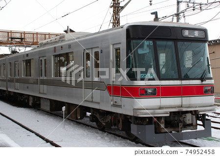 Nagano Electric Railway 3000 series in winter Nagano Electric Railway 3000 series in winter 74952458